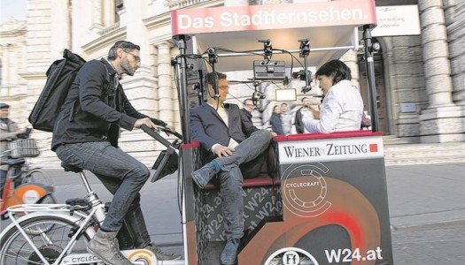 Das neue TV-Studio-Bike beim Argus Bike-Festival