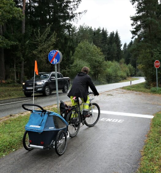 plötzliches Ende des Radwegs