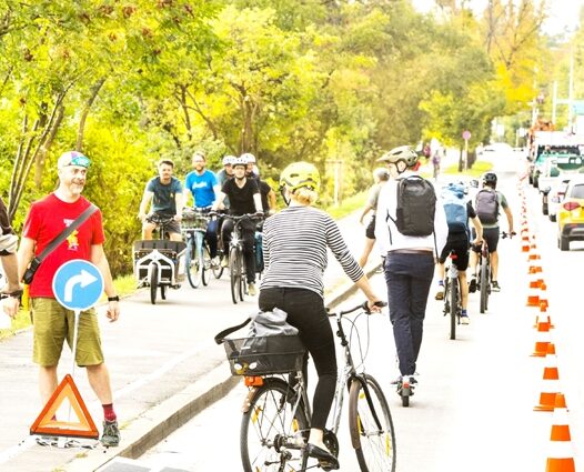 Radlobby-Aktion auf der Linken Wienzeile