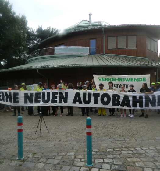 Radprotest gegen die Lobauautobahn 2025