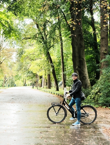 mit Leihrad in Utrecht